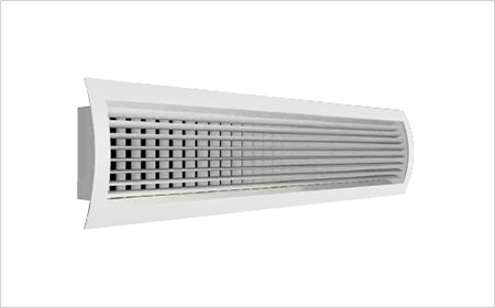 Curve Duct Double Deflection Grilles